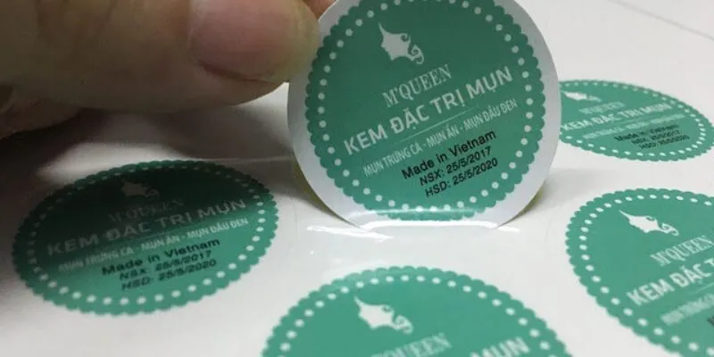 Tem nhãn decal